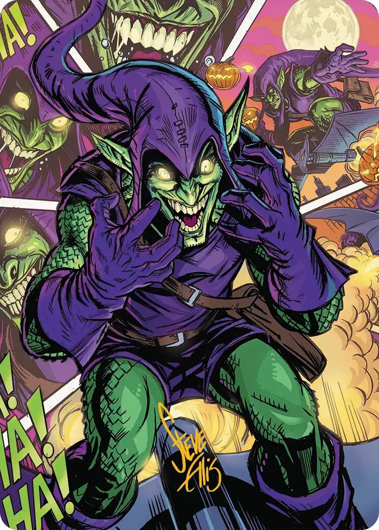 Green Goblin Art Card (49/54) (Gold-Stamped Signature) [Marvel's Spider-Man Art Series] | Shuffle n Cut Hobbies & Games