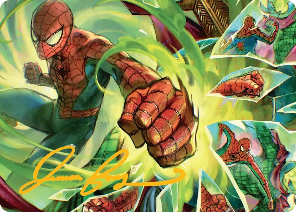 Kapow! Art Card (Gold-Stamped Signature) [Marvel's Spider-Man Art Series] | Shuffle n Cut Hobbies & Games