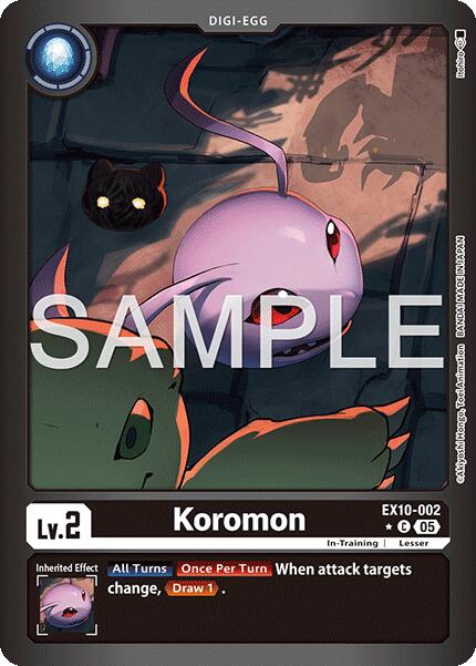 Koromon [EX10-002] (Limited Foil) [Sinister Order] | Shuffle n Cut Hobbies & Games