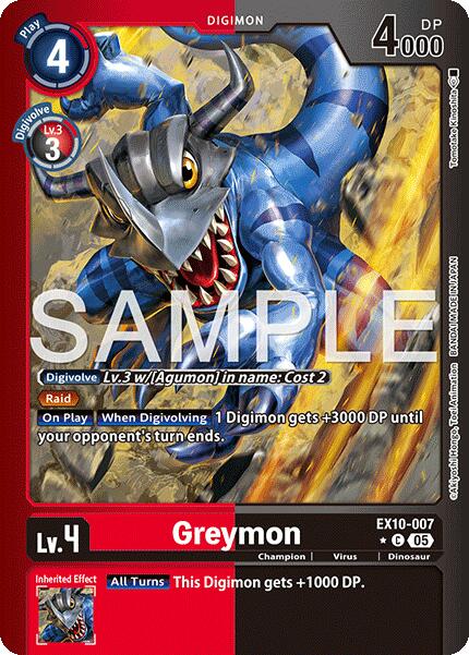 Greymon [EX10-007] (Limited Foil) [Sinister Order] | Shuffle n Cut Hobbies & Games