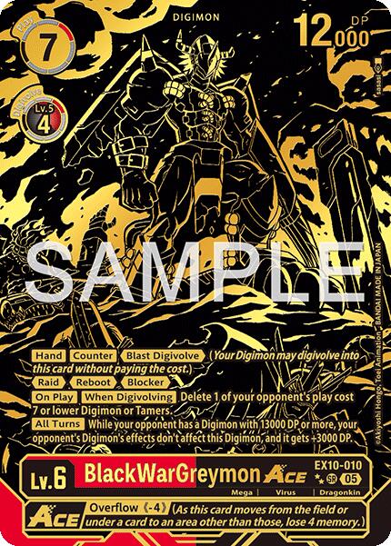 BlackWarGreymon ACE [EX10-010] (Rare Pull) [Sinister Order] | Shuffle n Cut Hobbies & Games