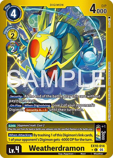 Weatherdramon [EX10-014] (Limited Foil) [Sinister Order] | Shuffle n Cut Hobbies & Games