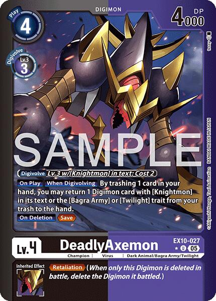 DeadlyAxemon [EX10-027] (Limited Foil) [Sinister Order] | Shuffle n Cut Hobbies & Games
