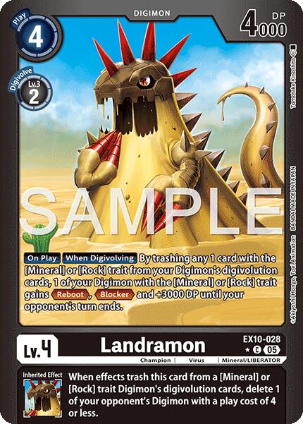 Landramon [EX10-028] (Limited Foil) [Sinister Order] | Shuffle n Cut Hobbies & Games