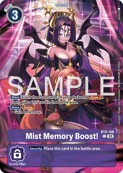 Mist Memory Boost! [BT8-108] (Sinister Order Legend Pack) [Sinister Order] | Shuffle n Cut Hobbies & Games