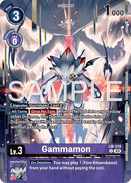 Gammamon [LM-016] (Sinister Order Legend Pack) [Sinister Order] | Shuffle n Cut Hobbies & Games