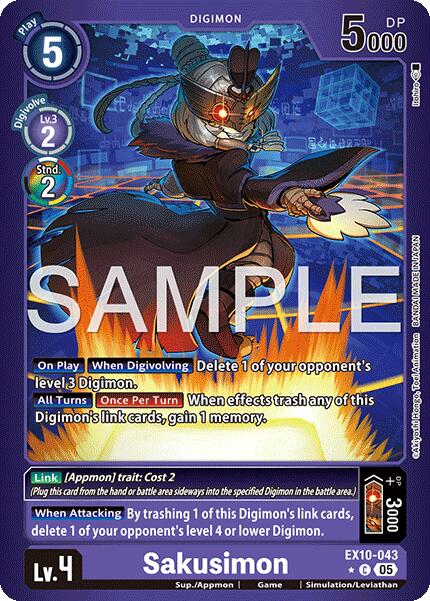 Sakusimon [EX10-043] (Limited Foil) [Sinister Order] | Shuffle n Cut Hobbies & Games