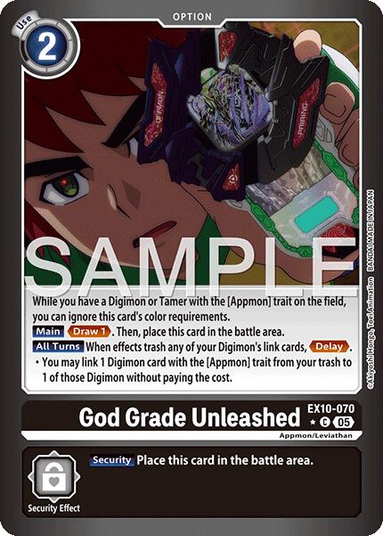 God Grade Unleashed [EX10-070] (Limited Foil) [Sinister Order] | Shuffle n Cut Hobbies & Games