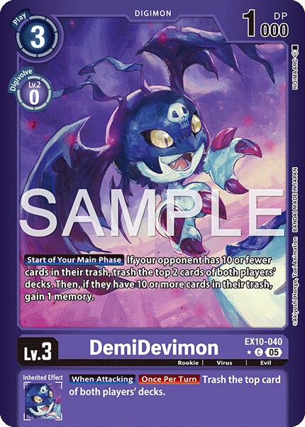 DemiDevimon [EX10-040] (Limited Foil) [Sinister Order] | Shuffle n Cut Hobbies & Games