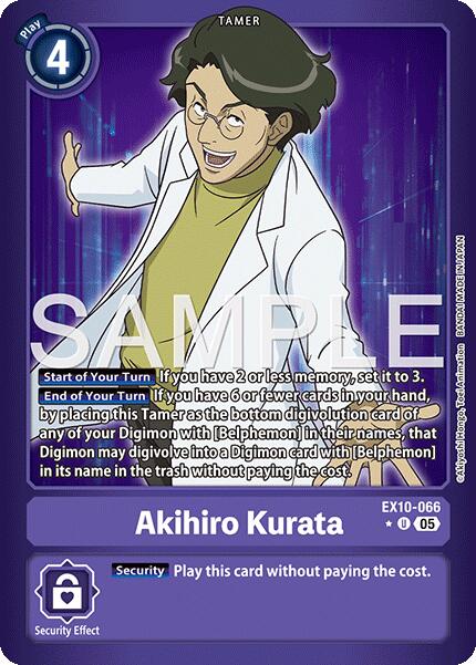 Akihiro Kurata [EX10-066] (Limited Foil) [Sinister Order] | Shuffle n Cut Hobbies & Games
