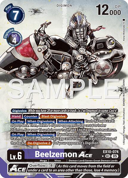 Beelzemon ACE [EX10-074] (Alternate Art) [Sinister Order] | Shuffle n Cut Hobbies & Games