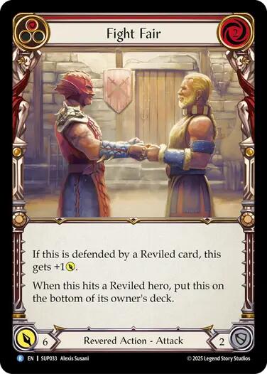 Fight Fair [SUP033] (Super Slam)  Rainbow Foil | Shuffle n Cut Hobbies & Games