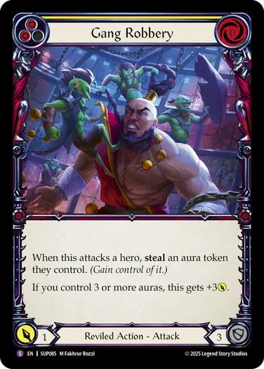 Gang Robbery [SUP085] (Super Slam)  Rainbow Foil | Shuffle n Cut Hobbies & Games