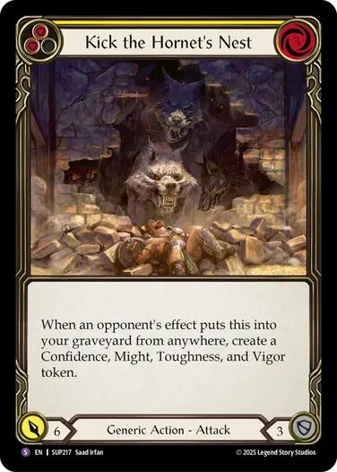 Kick the Hornet's Nest [SUP217] (Super Slam)  Rainbow Foil | Shuffle n Cut Hobbies & Games