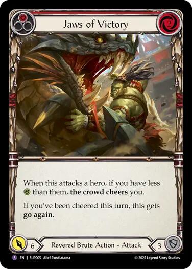 Jaws of Victory [SUP005] (Super Slam)  Rainbow Foil | Shuffle n Cut Hobbies & Games