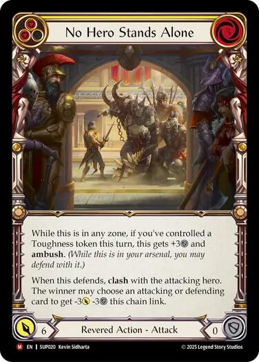 No Hero Stands Alone [SUP020] (Super Slam)  Rainbow Foil | Shuffle n Cut Hobbies & Games