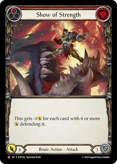 Show of Strength [SUP128] (Super Slam) | Shuffle n Cut Hobbies & Games