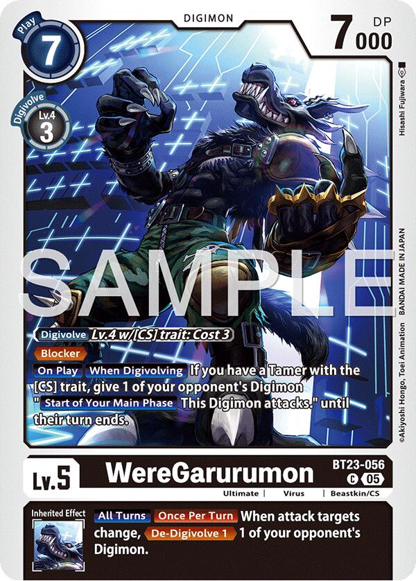 WereGarurumon [BT23-056] [Hackers' Slumber] | Shuffle n Cut Hobbies & Games