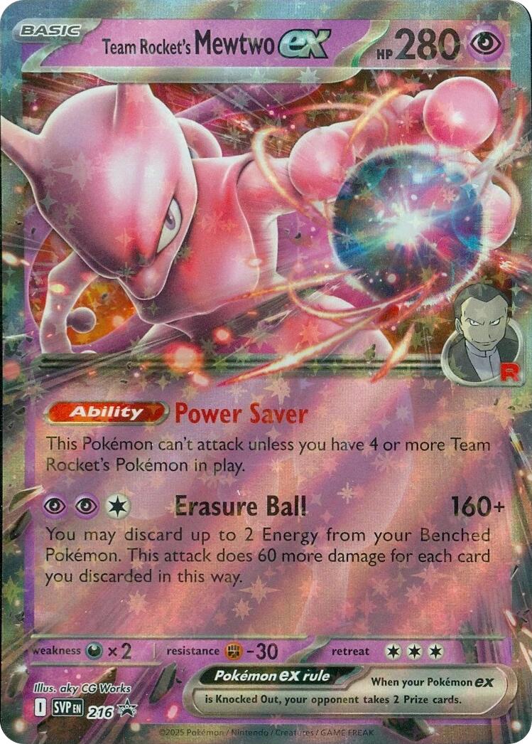 Team Rocket's Mewtwo ex (216) [Scarlet & Violet: Black Star Promos] | Shuffle n Cut Hobbies & Games