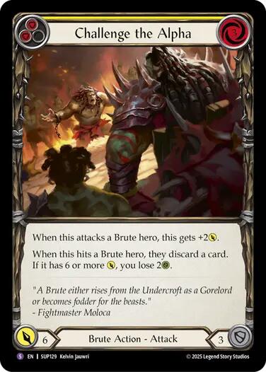 Challenge the Alpha [SUP129] (Super Slam)  Rainbow Foil | Shuffle n Cut Hobbies & Games