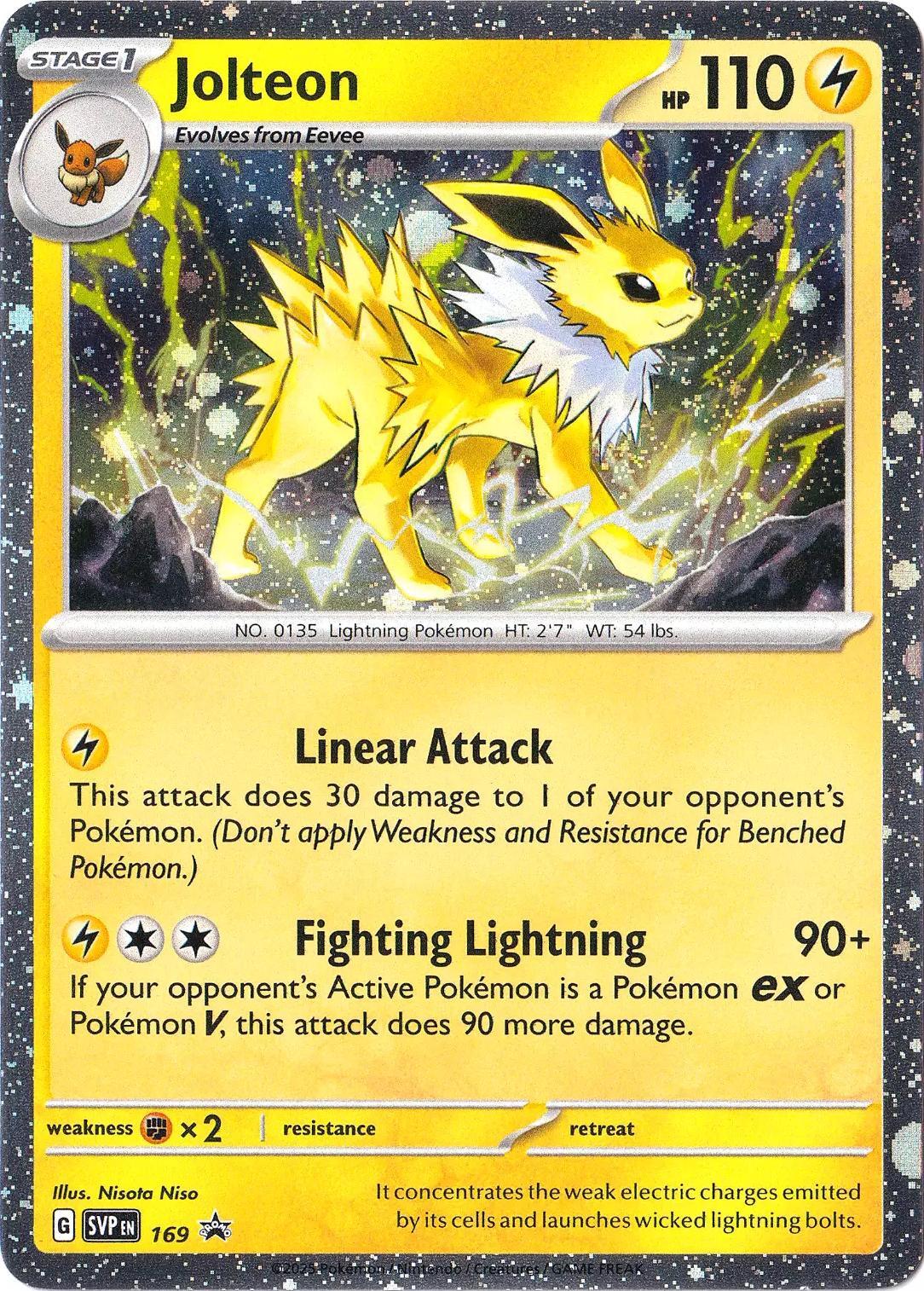 Jolteon (169) (Cosmos Holo) [Scarlet & Violet: Black Star Promos] | Shuffle n Cut Hobbies & Games