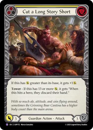 Cut a Long Story Short [SUP172] (Super Slam)  Rainbow Foil | Shuffle n Cut Hobbies & Games