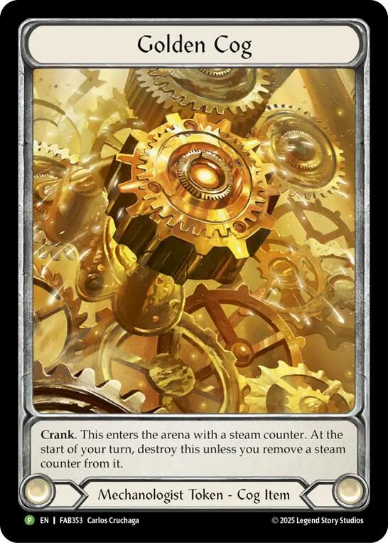 Golden Cog (FAB353) [FAB353] (Promo)  Cold Foil | Shuffle n Cut Hobbies & Games