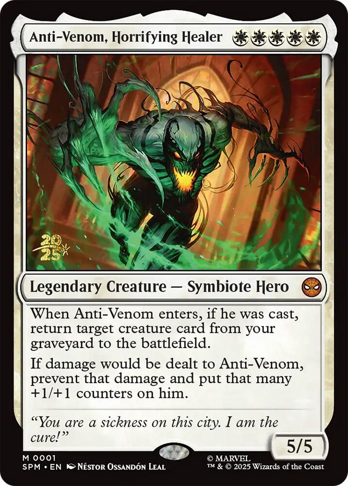 Anti-Venom, Horrifying Healer [Marvel's Spider-Man Prerelease Promos] | Shuffle n Cut Hobbies & Games