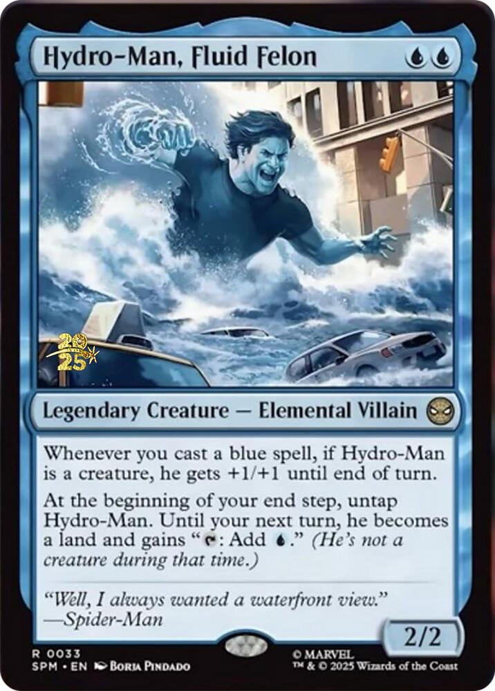 Hydro-Man, Fluid Felon [Marvel's Spider-Man Prerelease Promos] | Shuffle n Cut Hobbies & Games