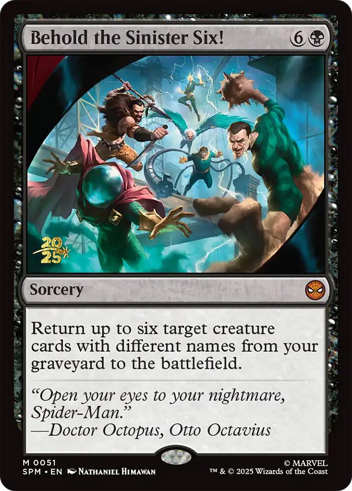 Behold the Sinister Six! [Marvel's Spider-Man Prerelease Promos] | Shuffle n Cut Hobbies & Games