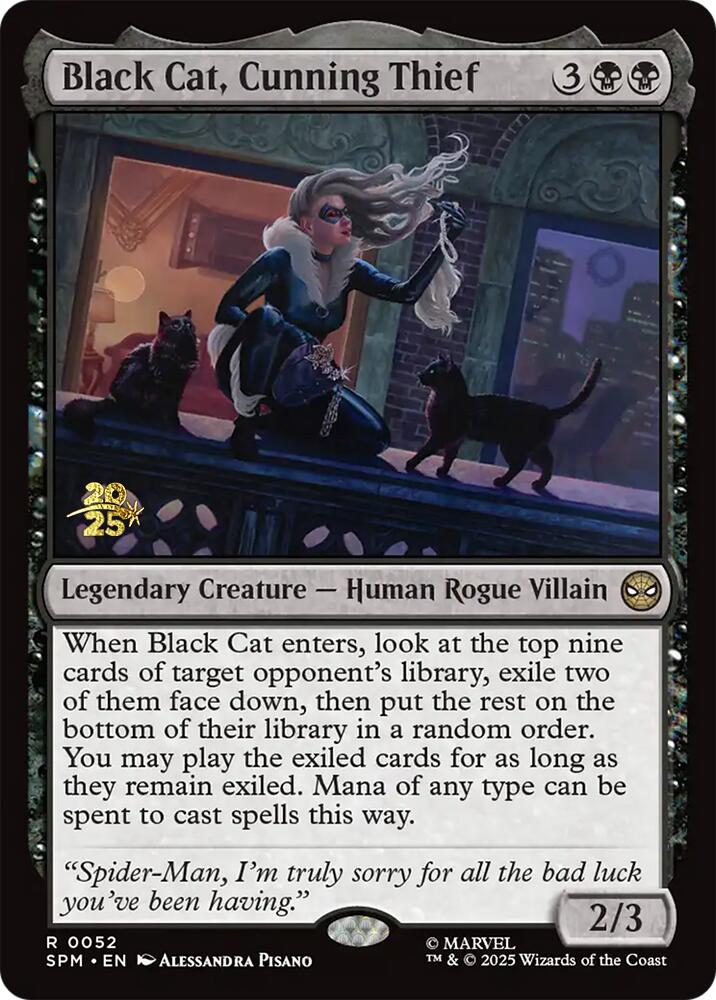 Black Cat, Cunning Thief [Marvel's Spider-Man Prerelease Promos] | Shuffle n Cut Hobbies & Games