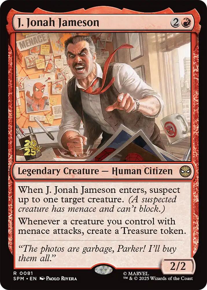 J. Jonah Jameson [Marvel's Spider-Man Prerelease Promos] | Shuffle n Cut Hobbies & Games