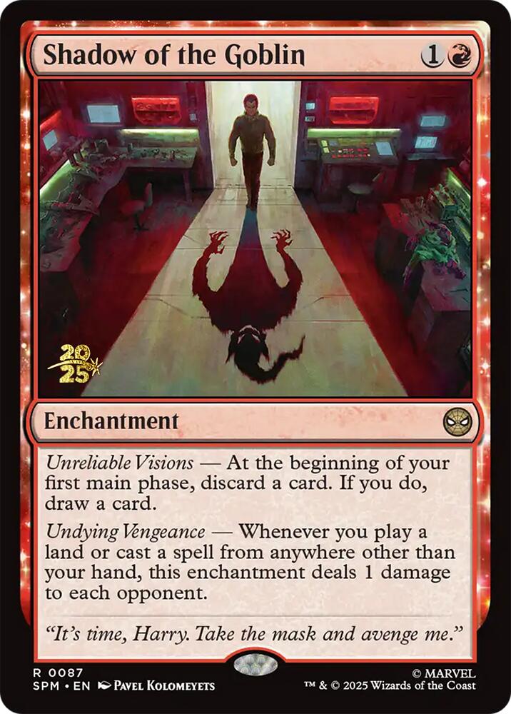 Shadow of the Goblin [Marvel's Spider-Man Prerelease Promos] | Shuffle n Cut Hobbies & Games