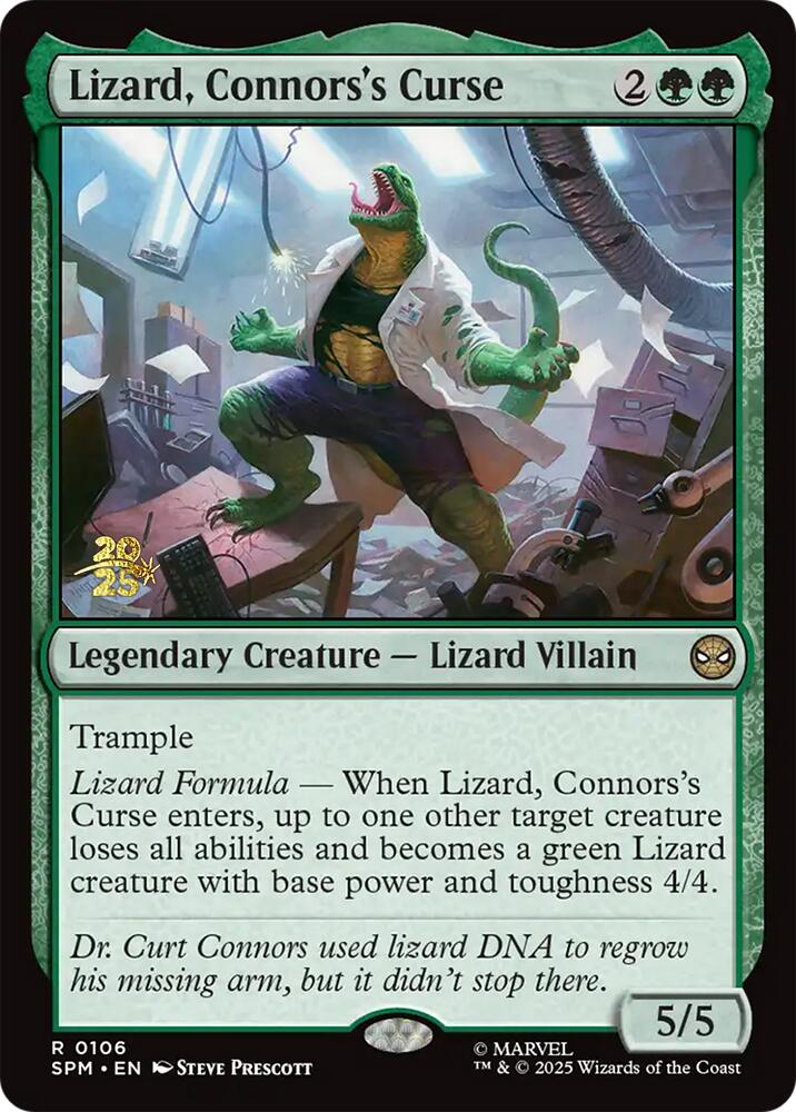 Lizard, Connors's Curse [Marvel's Spider-Man Prerelease Promos] | Shuffle n Cut Hobbies & Games