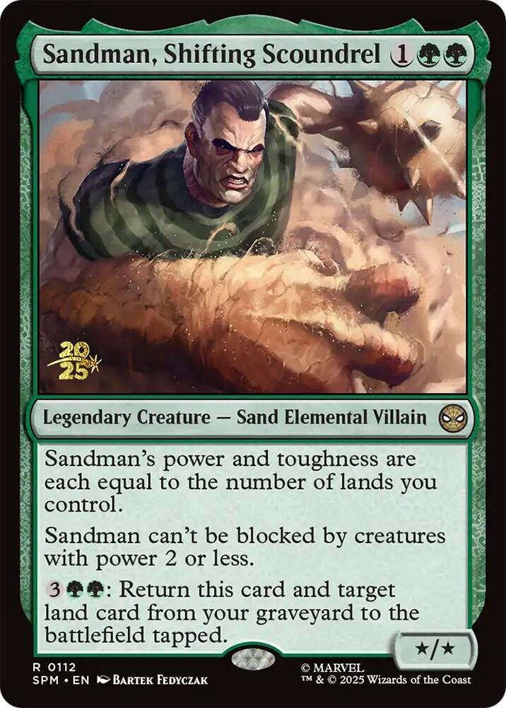 Sandman, Shifting Scoundrel [Marvel's Spider-Man Prerelease Promos] | Shuffle n Cut Hobbies & Games
