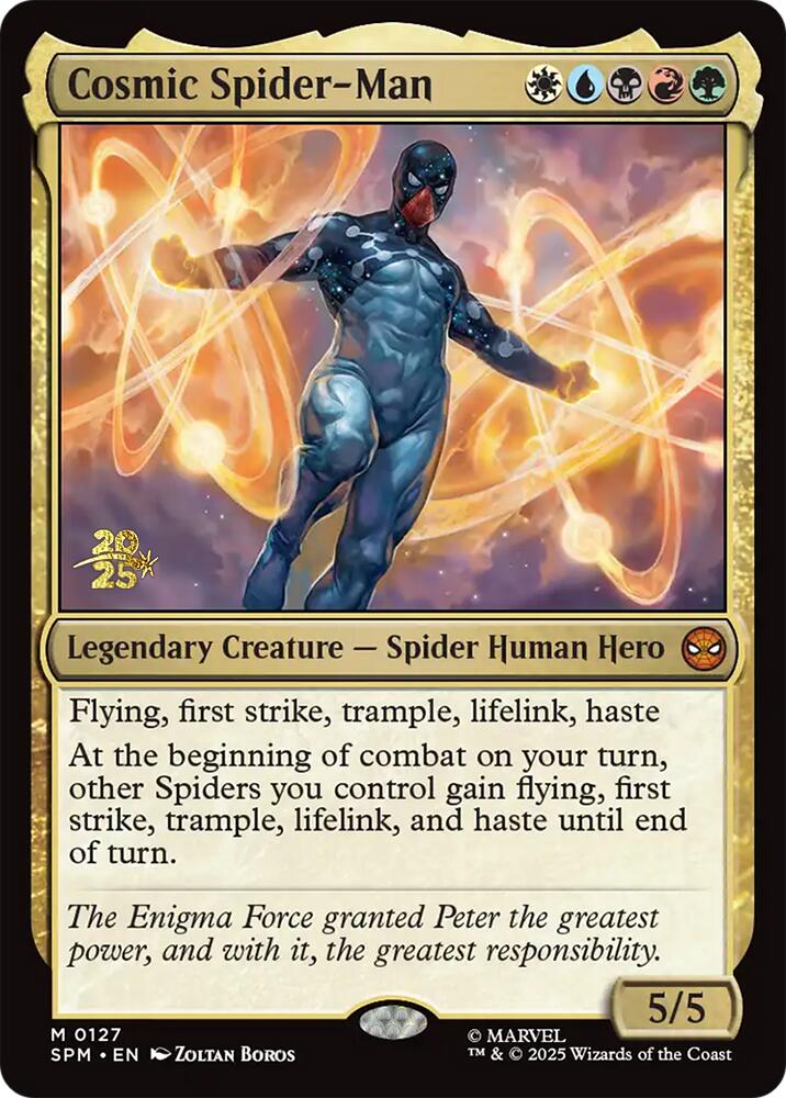 Cosmic Spider-Man [Marvel's Spider-Man Prerelease Promos] | Shuffle n Cut Hobbies & Games