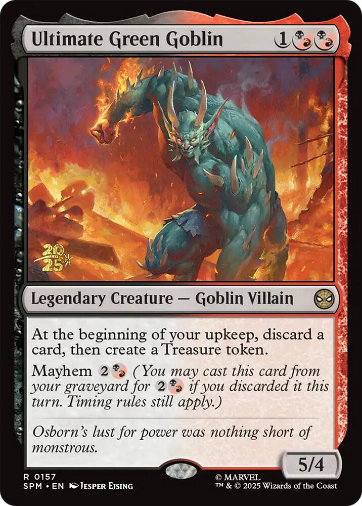 Ultimate Green Goblin [Marvel's Spider-Man Prerelease Promos] | Shuffle n Cut Hobbies & Games