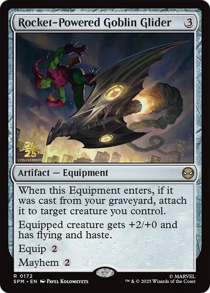 Rocket-Powered Goblin Glider [Marvel's Spider-Man Prerelease Promos] | Shuffle n Cut Hobbies & Games