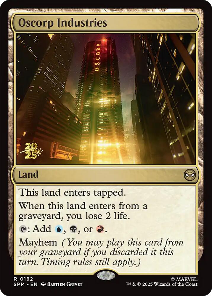 Oscorp Industries [Marvel's Spider-Man Prerelease Promos] | Shuffle n Cut Hobbies & Games