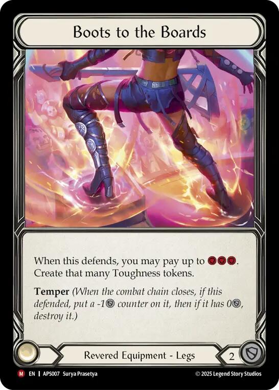 Boots to the Boards [APS007] (Armory Deck: Pleiades)  Rainbow Foil | Shuffle n Cut Hobbies & Games
