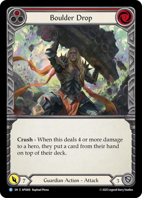 Boulder Drop (Red) [APS008] (Armory Deck: Pleiades) | Shuffle n Cut Hobbies & Games