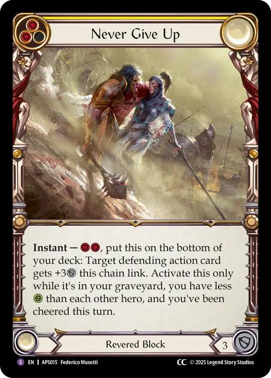 Never Give Up [ASP015] (Armory Deck: Pleiades) | Shuffle n Cut Hobbies & Games