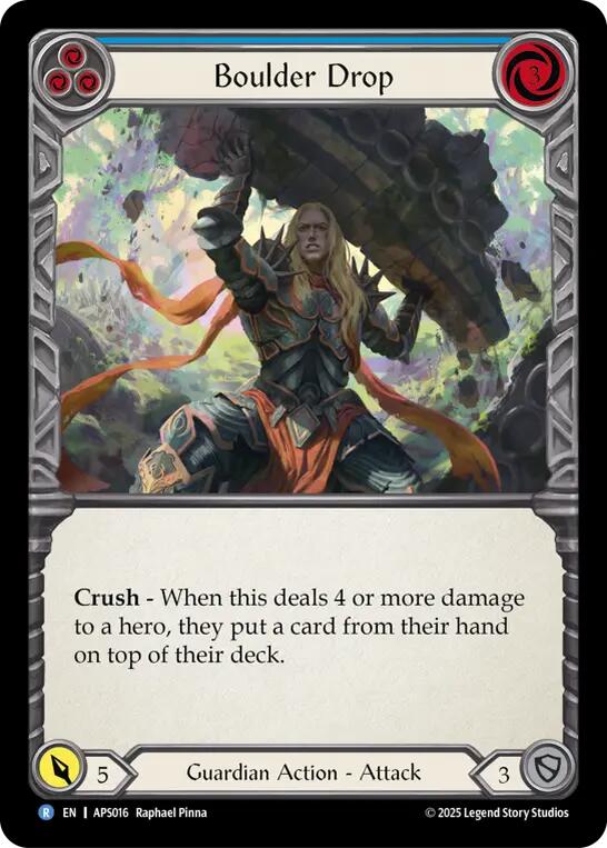 Boulder Drop (Blue) [APS016] (Armory Deck: Pleiades) | Shuffle n Cut Hobbies & Games