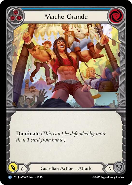 Macho Grande (Blue) [APS018] (Armory Deck: Pleiades) | Shuffle n Cut Hobbies & Games