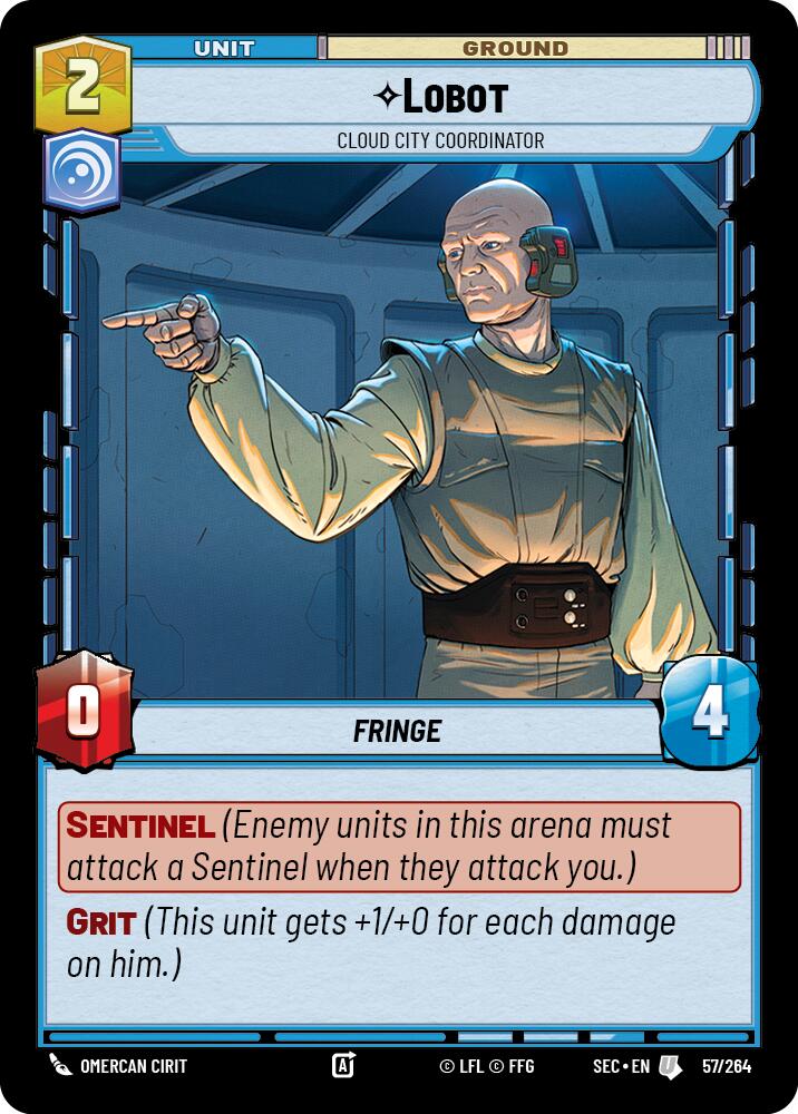 Lobot (57/264) - Cloud City Coordinator (57/264) [Secrets of Power] | Shuffle n Cut Hobbies & Games