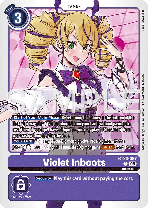 Violet Inboots [BT23-087] [Hackers' Slumber] | Shuffle n Cut Hobbies & Games