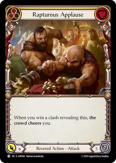 Rapturous Applause (Yellow) [SUP044] (Super Slam) | Shuffle n Cut Hobbies & Games