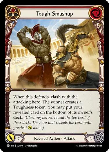 Tough Smashup (Red) [SUP046] (Super Slam)  Rainbow Foil | Shuffle n Cut Hobbies & Games