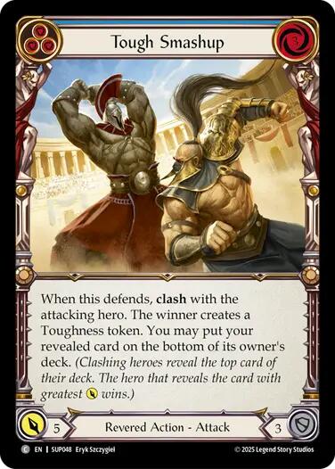 Tough Smashup (Blue) [SUP048] (Super Slam)  Rainbow Foil | Shuffle n Cut Hobbies & Games