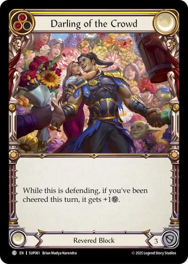 Darling of the Crowd [SUP061] (Super Slam)  Rainbow Foil | Shuffle n Cut Hobbies & Games